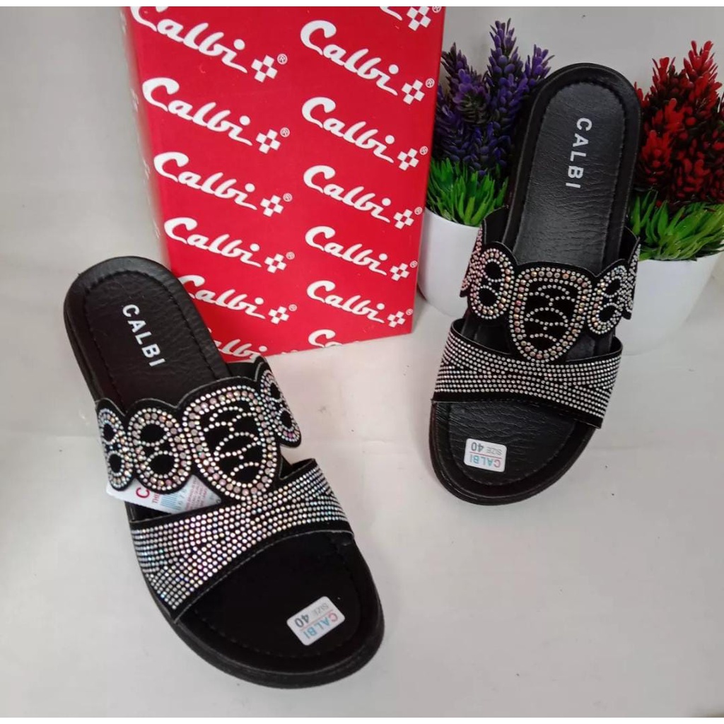 Sandal wanita / sandal calbi / sandal calbi motif payung / calbi wanita