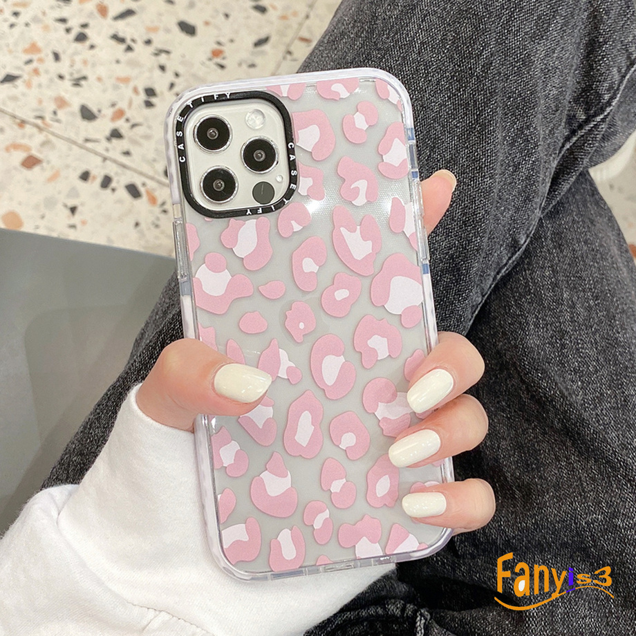 【Ready Stock】Graffiti Pink Leopard Casing iPhone 12 Mini 12 11 Pro Max SE 2020 Xs Max XR 6s 8 7 Plus Phone Case Casetify Shockproof Transparent Soft TPU Back Cover-7