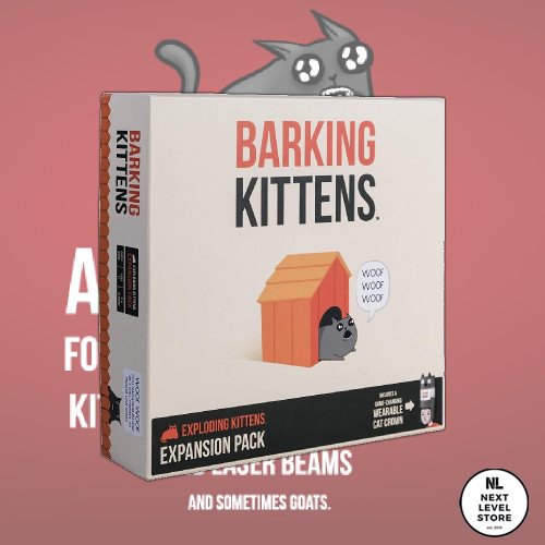 Exploding Kittens : Barking Kittens Board Game EXPANSION Kitten