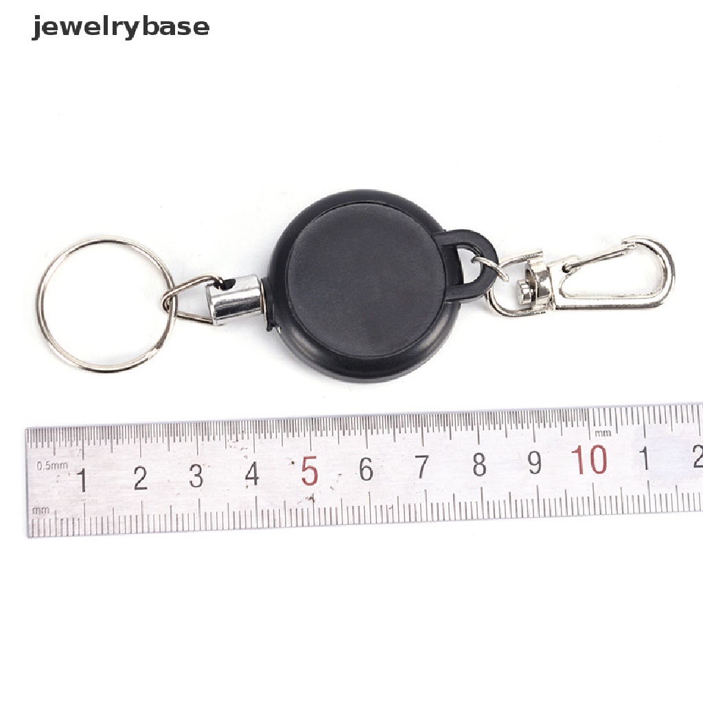 (jewelrybase) Gantungan Kunci / Kartu Identitas Retractable Bahan Baja