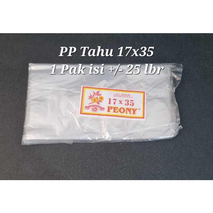 Jual Plastik PP Tahu 17x35 l Kantong Plastik PP Tipis 1 Pak | Shopee ...