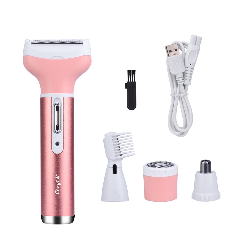 

CkeyiN Alat Cukur Bulu Hidung / Jenggot Elektrik 4 In 1 Rechargeable