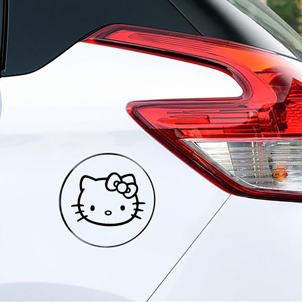 Sticker Mobil Cutting Vinyl Tutup Tangki Bensin Hello Sticker Mobil Cutting Vinyl Tutup Tangki Bensin Hello