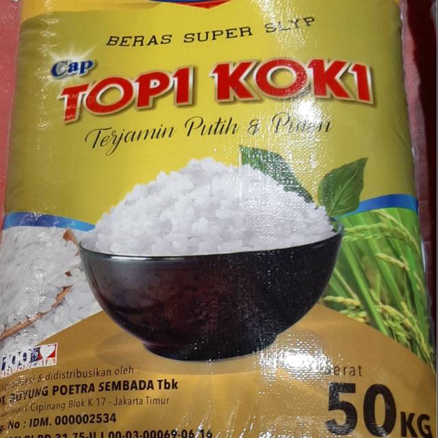 

Beras cap topi koki 50kg