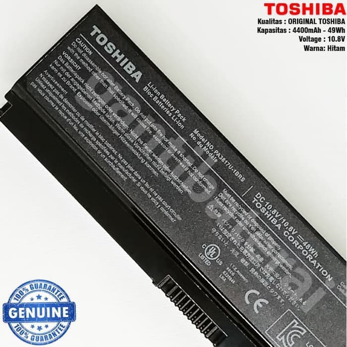 Baterai Original Toshiba Satellite L730 L735 L740 L745 L770 L755