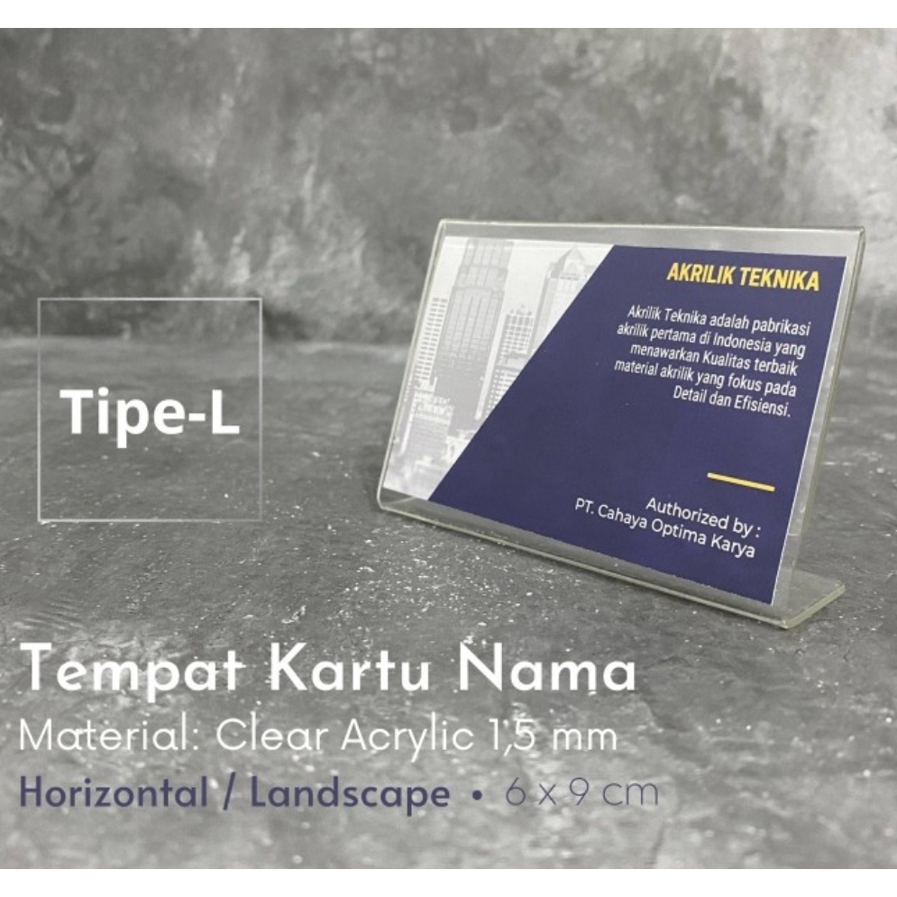 

Tempat Kartu Nama Akrilik - Card Holder Acrylic