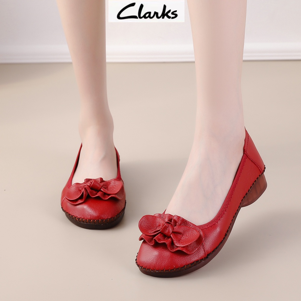 Clarks new pita Sepatu woman clarks flat wanita kulit asli Sepatu Wanita