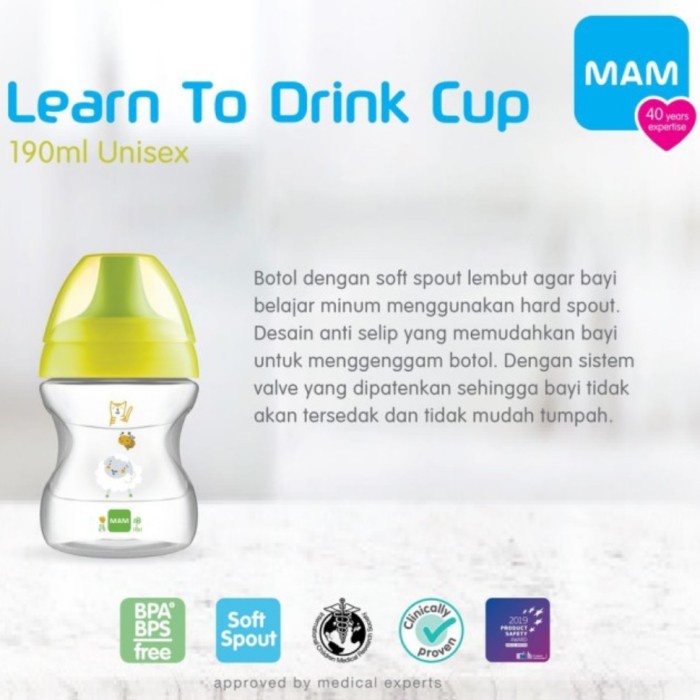 MAM Learn To Drink Cup Botol Minum Bayi Training Cup Spout Baby