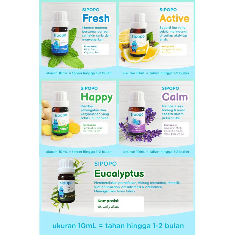 [ASLI] SIPOPO Essential Oil Eucalyptus Kualitas PREMIUM + VCO GRATIS