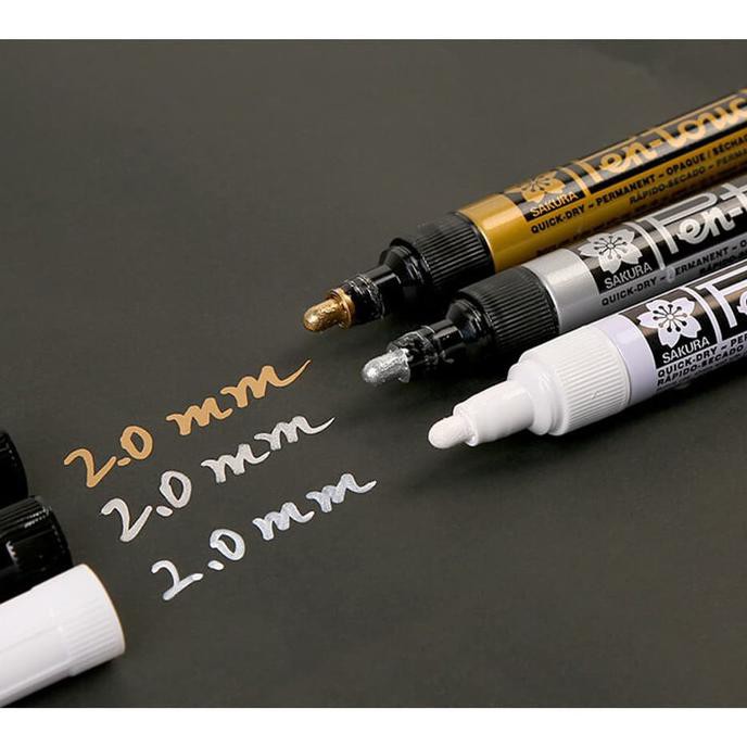 

Open Ds] Sakura Pen-Touch Permanent Paint Marker 2.0 Mm Metallic Gold