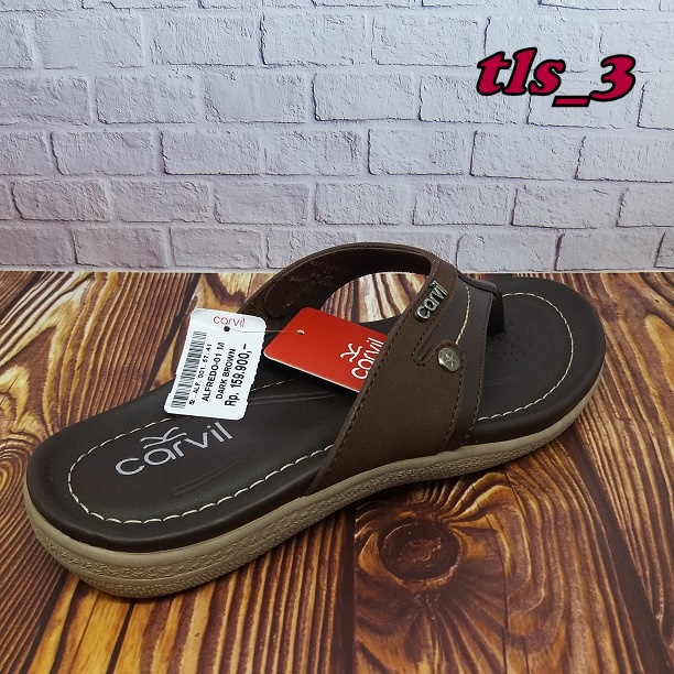 Sandal pria carvil alfredo 01 original sandal japit casual pria dewasa 39-44