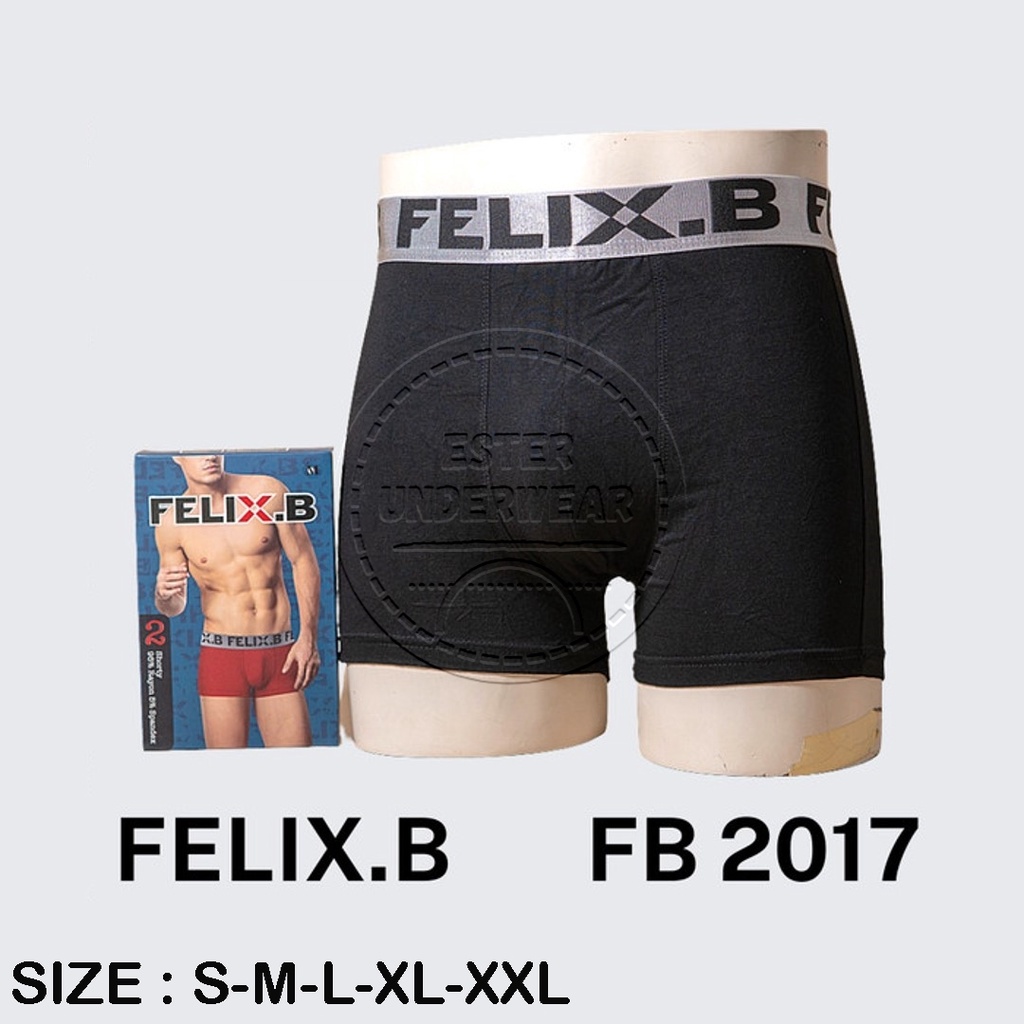 Celana Boxer Pria Felix.B FB 2017 ISI-2 PCS