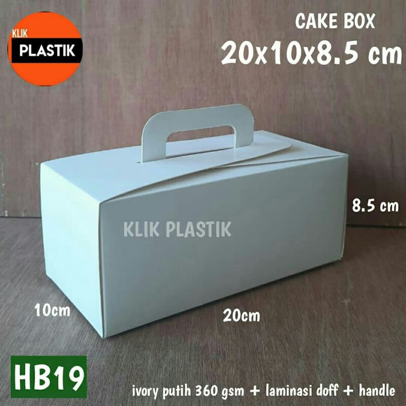 

kotak kue 20x10cm BH19 kardus pizza tart parcel brownies cake box
