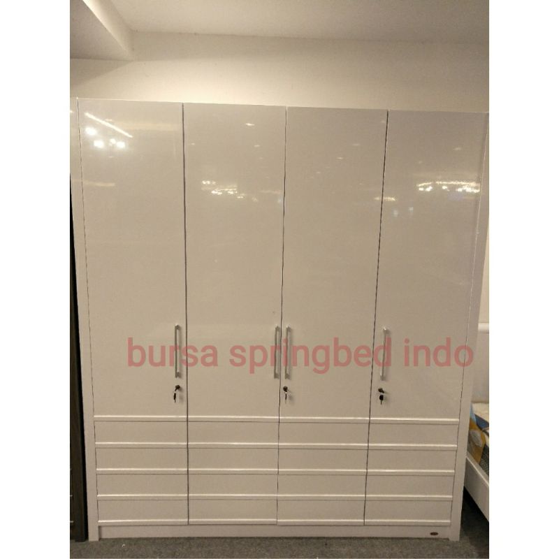 pratique lemari pakaian / lemari baju 4 pintu minimalis