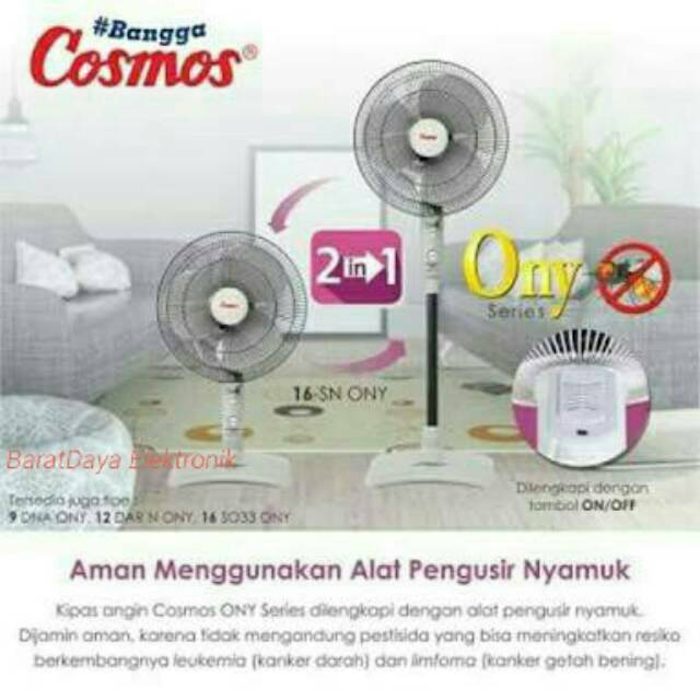 Kipas Angin Cosmos 16 SN ONY Kipas 2 fungsi