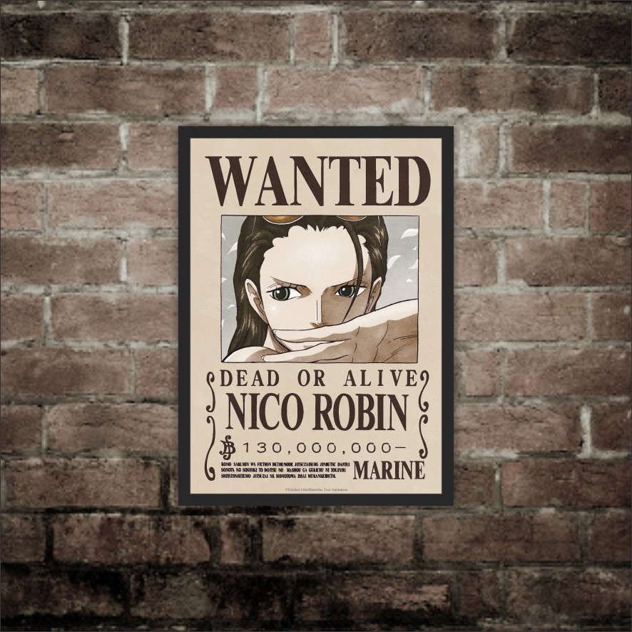 Poster Anime one piece wanted Hiasan Dinding Kamar wall decor-5