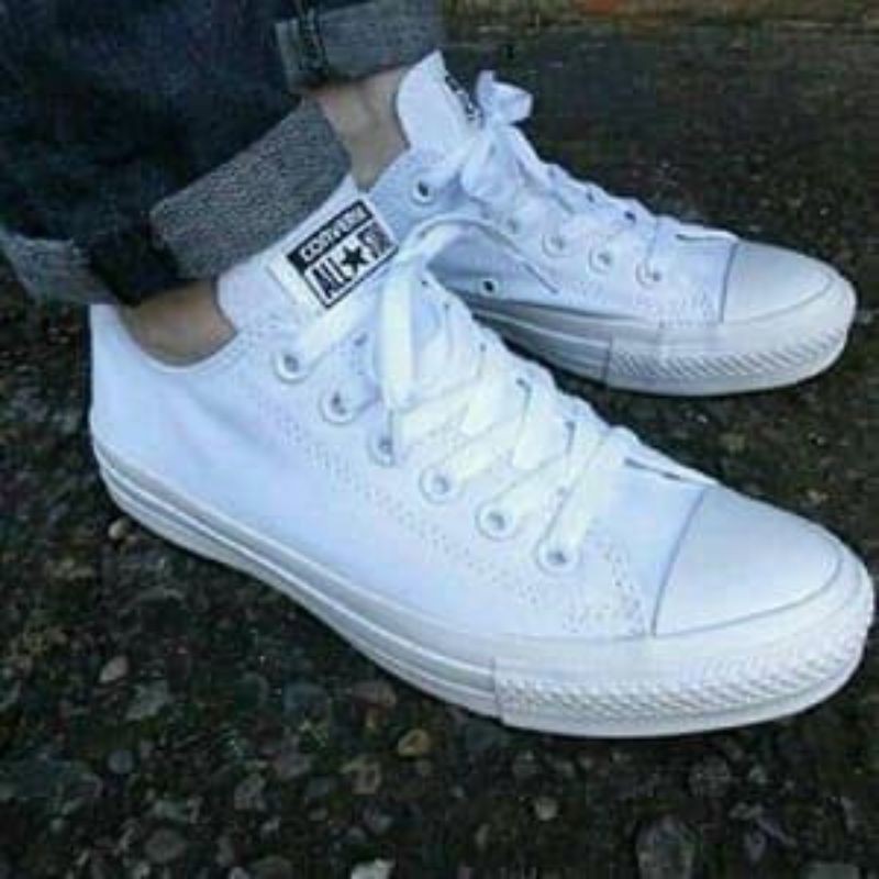 SEPATU CONVERSEE ALL STAR FULL WHITE | SEPATU CONVERSE PRIA WANITA FULL WHITE