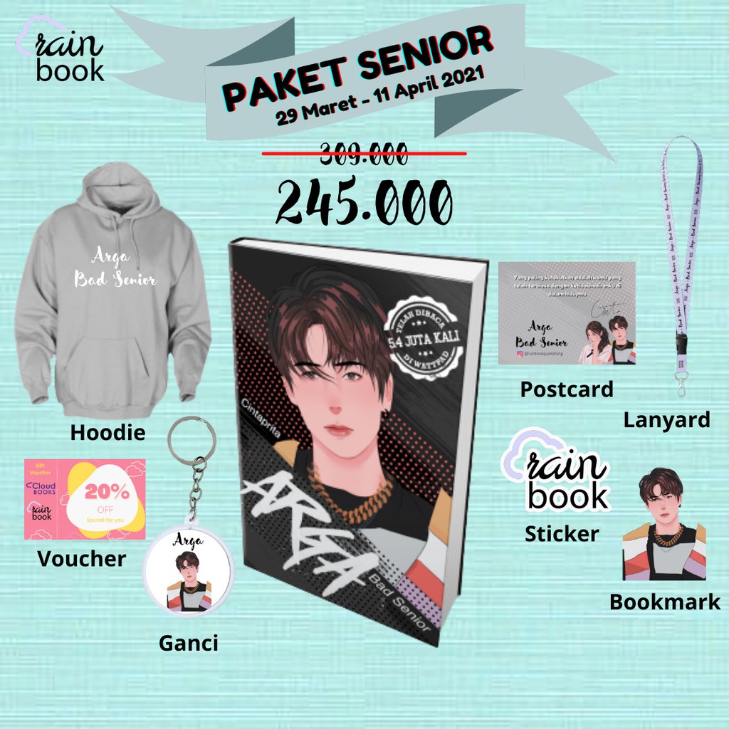 NOVEL ARGA BAD SENIOR + BONUS - Cintaprita