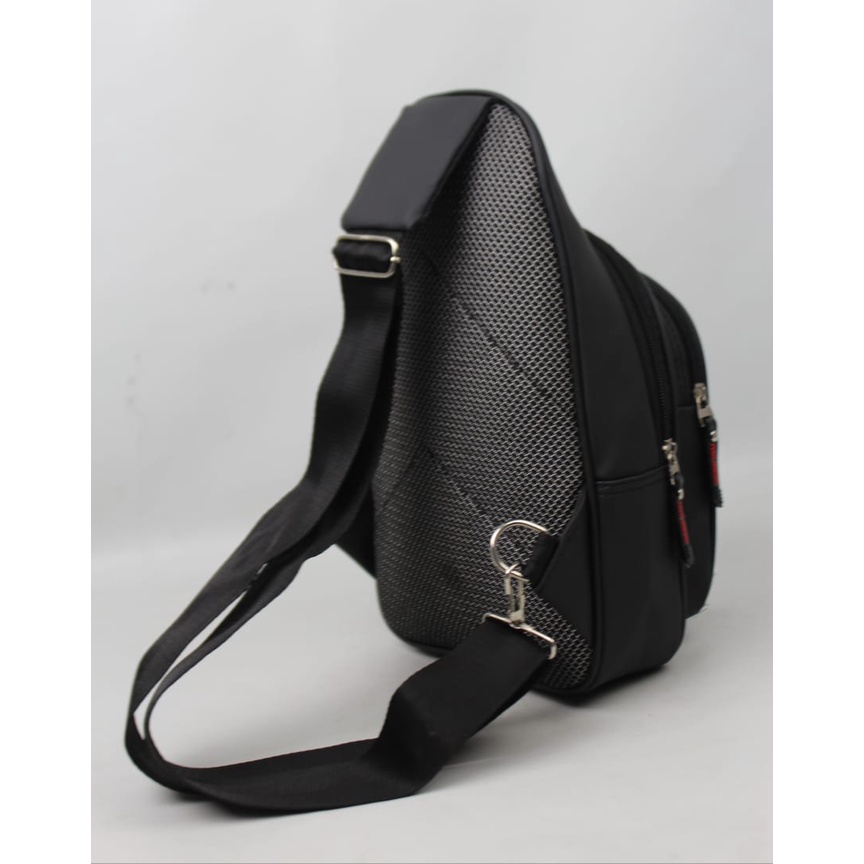 Slingbag Tas Selempang Bahu Anti Air Pria dan Wanita Bahan Ballon Tebal Original Polo Amstar