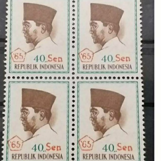

Prangko CONEFO sukarno rp10 tahun 1965 blok 4 MINT