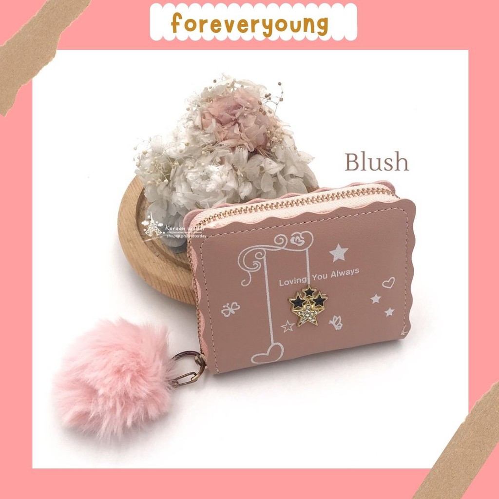 ( Fy ) COD DOMPET WANITA+POM2  DOMPET WANITA DOMPET FASHION TRENDY FASHION WALLET DOMPET MURAH