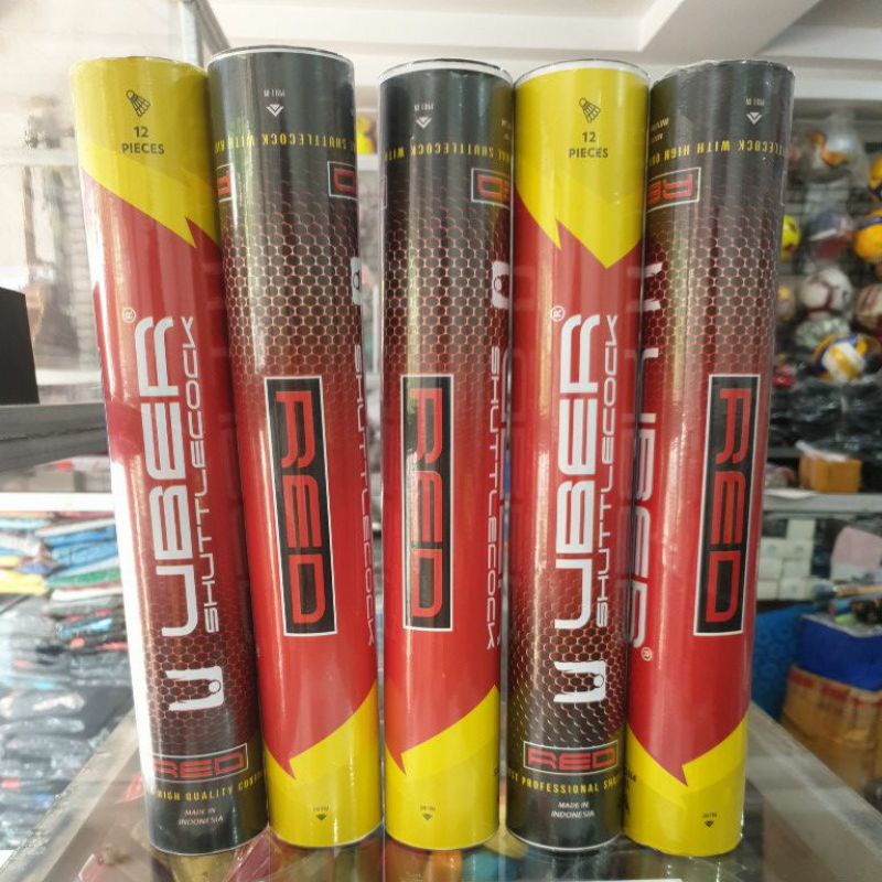 Shuttlecock Uber Red Merah Kok Uber Merah
