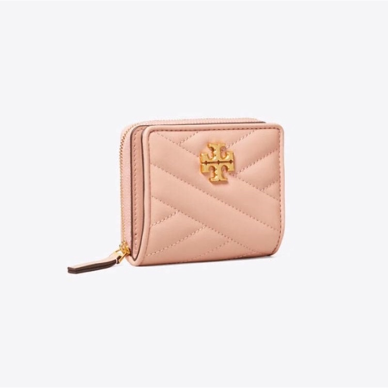 tory burch kira chevron bifold pink moon wallet TB