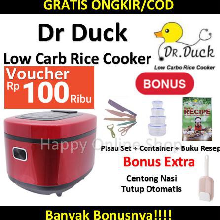 NEW / (Gratis Ongkir Sameday) - Dr Duck Low Carbo Rice Cooker - Rendah Karbo / BERKUALITAS
