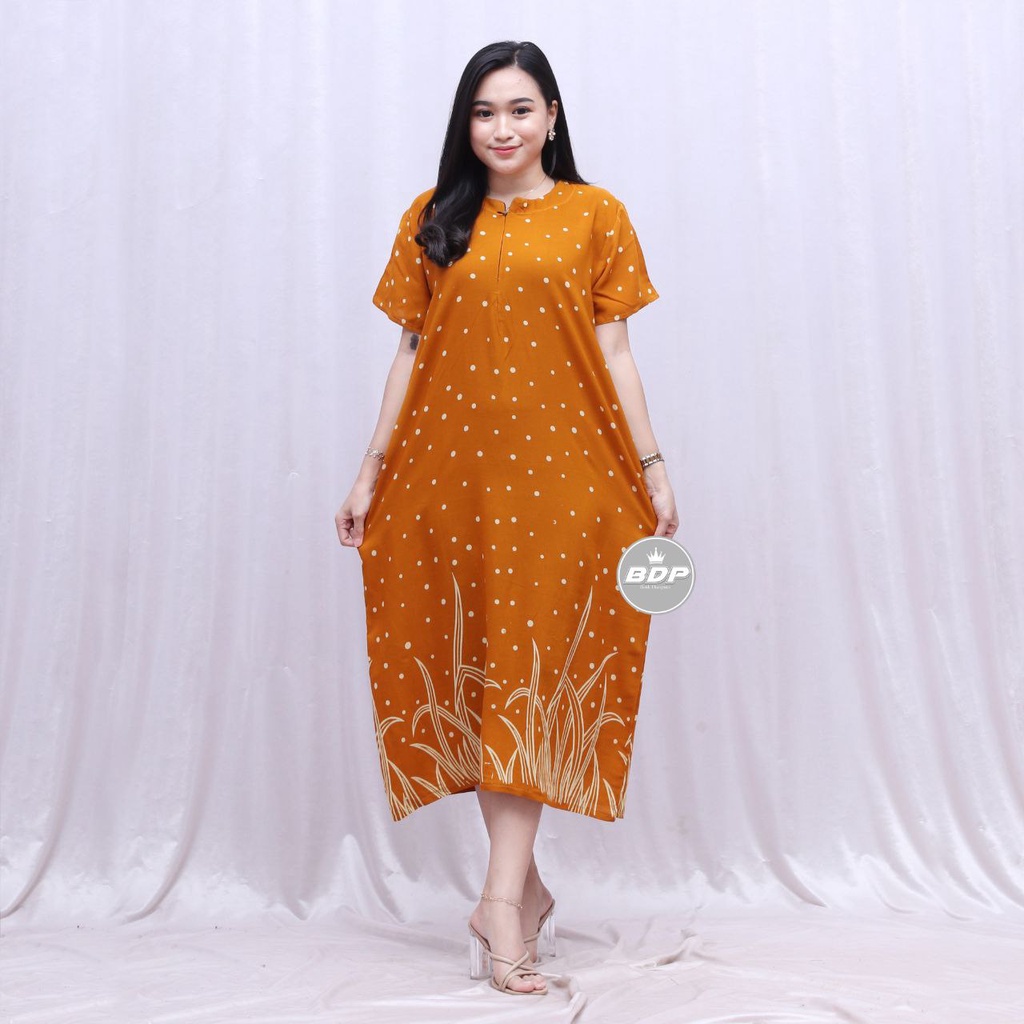 TERBARU | DASTER LOWO JUMBO | DASTER KAFTAN LD 120 | DASTER BUSUI RESLETING DEPAN | DASTER WANITA KEKINIAN-aufi kuning