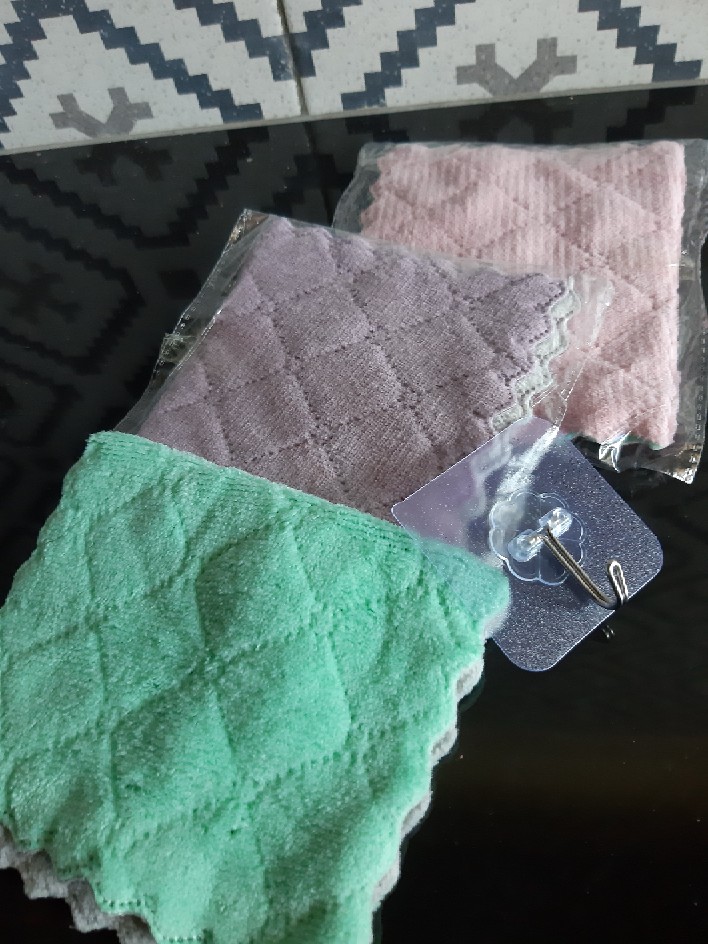 [tokoijo] Kain Lap Piring Kain Lap Tangan Kain Lap Handuk Lap Dapur Kain Sapu Tangan 25x25 Cm