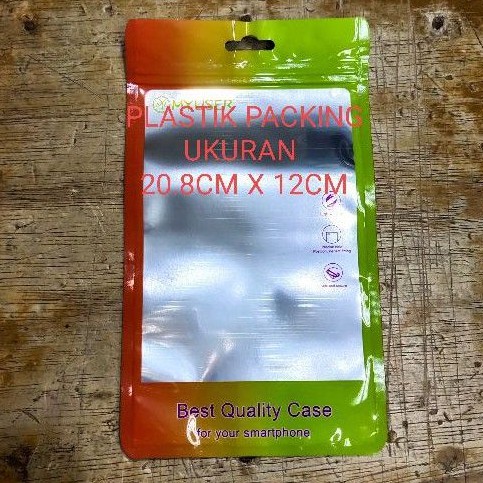 plastik packingan ukuran 20,8cm x 12cm plastik silikon universal