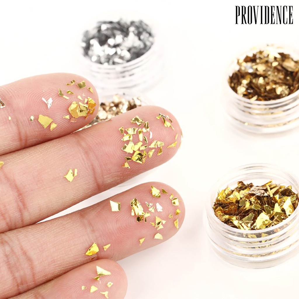 Providence 12pcs / Set Stiker Foil Pelindung Kuku Untuk Manicure / Pedicure