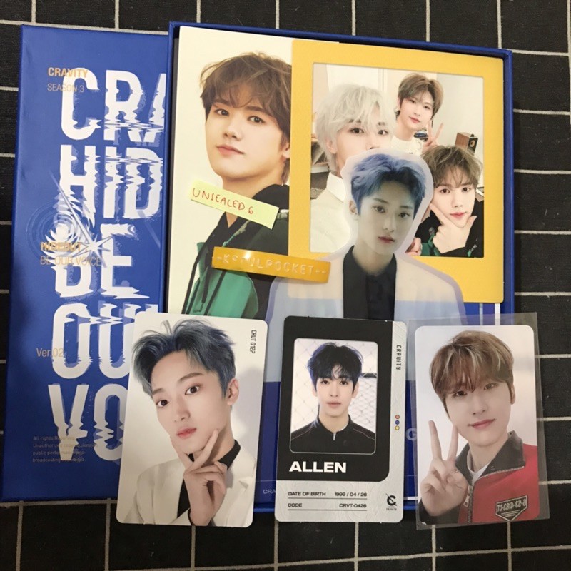 READY STOCK Cravity Album season 3 : HIDEOUT Be Our Voice photocard KTOWN4U