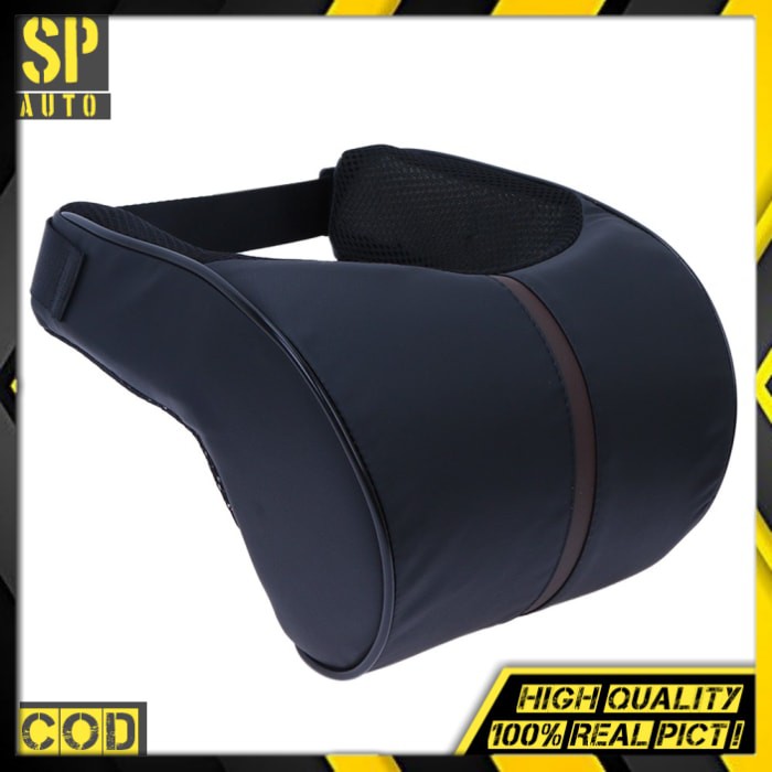 Bantal Leher mobil kulit dakron empuk Neck rest car pillow SH102