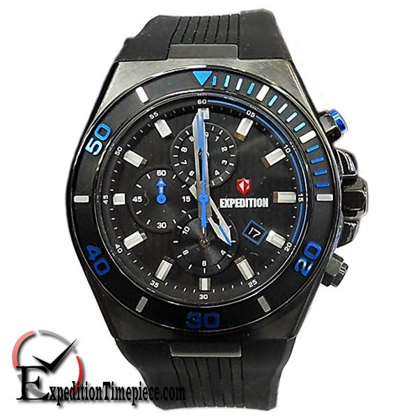 Jam Tangan Expedition E 6634 M Black Blue