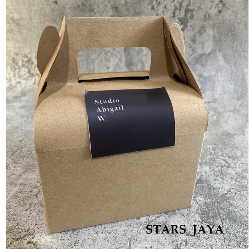 

Gable Box Kraft Tenteng 15x10x10cm
