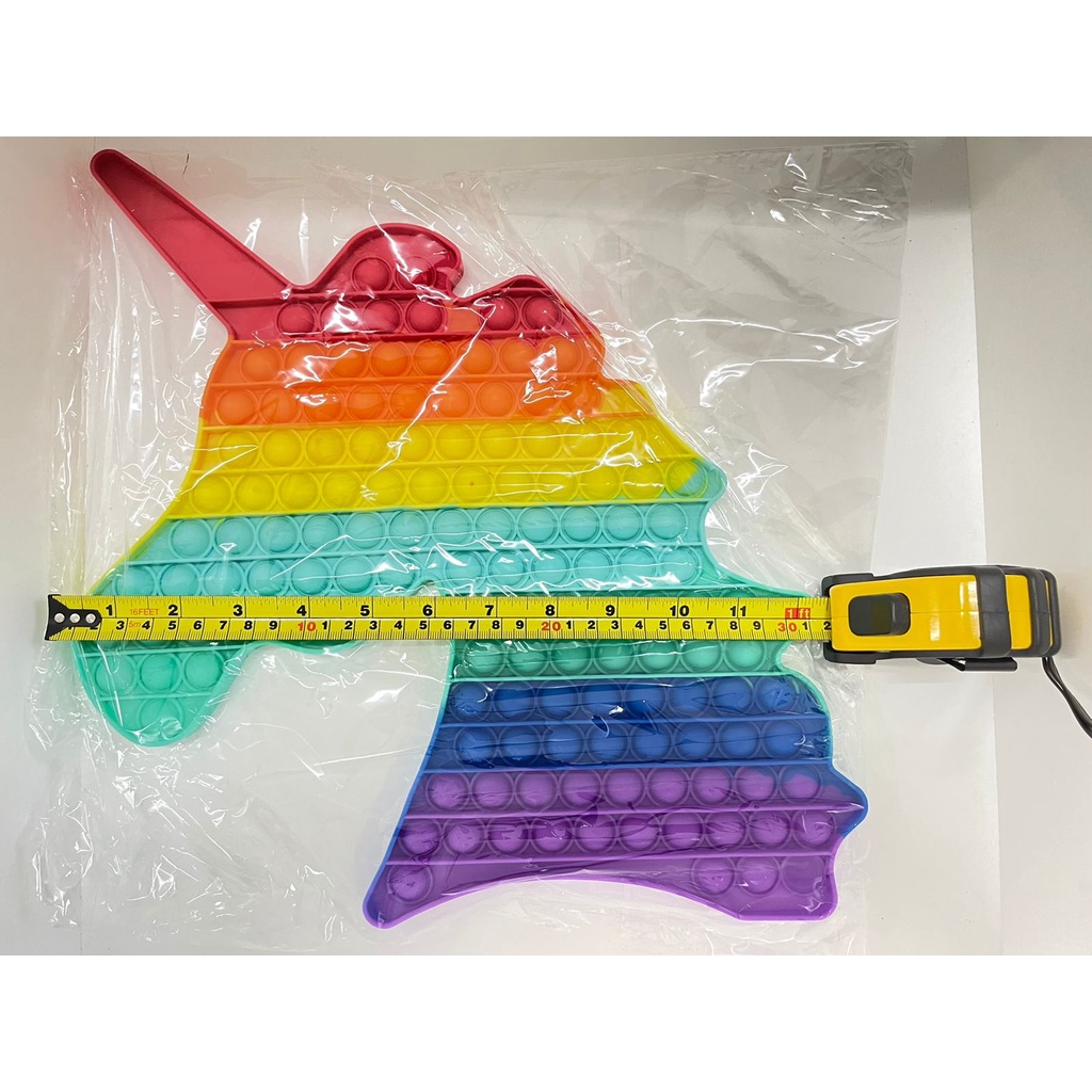 Fidget Toys Push POP IT / POPIT Mainan Anak Penghilang Stress Relieve Pop it Rainbow-Unicorn Rainbow 30CM