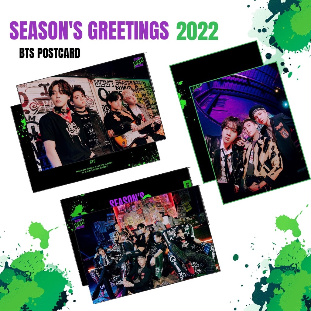 READY STOK ‼️ BTS SEASON'S GREETING 2022 POSTCARD (UNOFFICIAL)