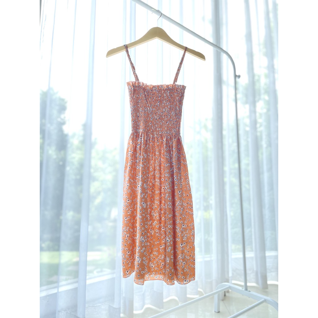 Dress Sifon Motif Bunga / Floral Chiffon Summer Dress