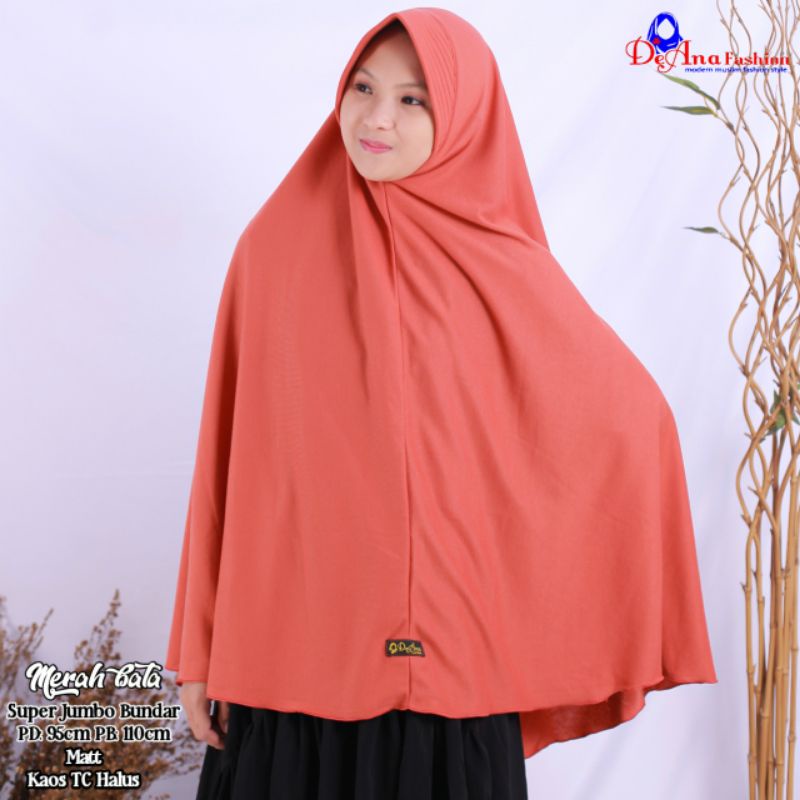Jilbab super jumbo bundar | Jilbab kaos jumbo pet antem