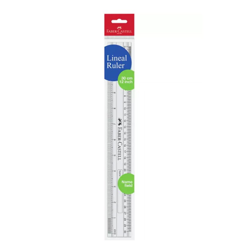 

Faber Castell Penggaris Plastik 30 cm / Ruler Mistar Scale 30cm