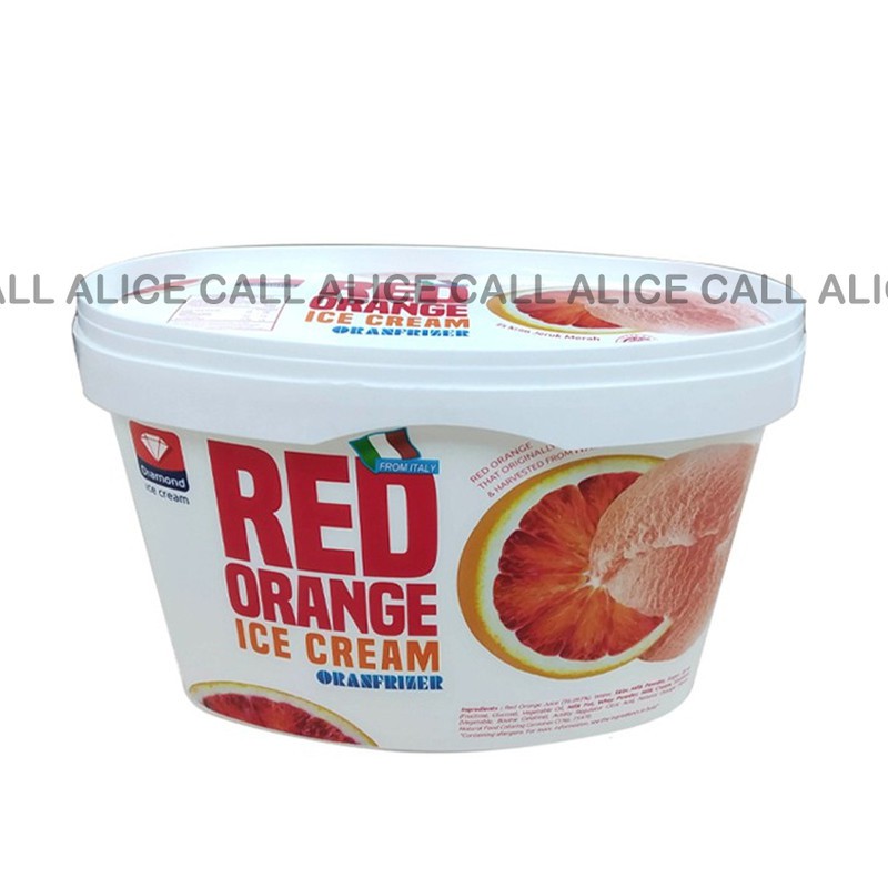 

ES KRIM DIAMOND ICE CREAM ORANFRIZER RED ORANGE 700 ML