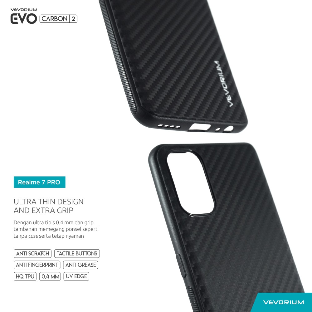 VEVORIUM EVO CARBON Realme 7 PRO Realme 7 Premium Soft Case Softcase