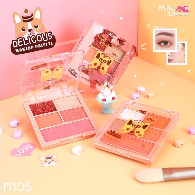 DELICIOUS MAKEUP HOUSE/MAKEUP PALETTE/DELICIOUS M105/EYESHADOW &amp; BLUSHER