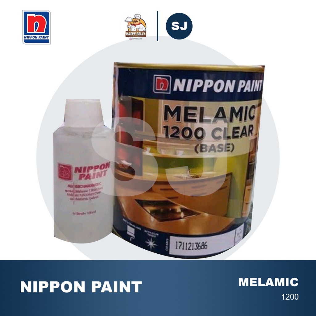 MELAMIC 1200 Clear & Hardener 2 Komponen 1Kg 1 Kg Kaleng Nippon Paint