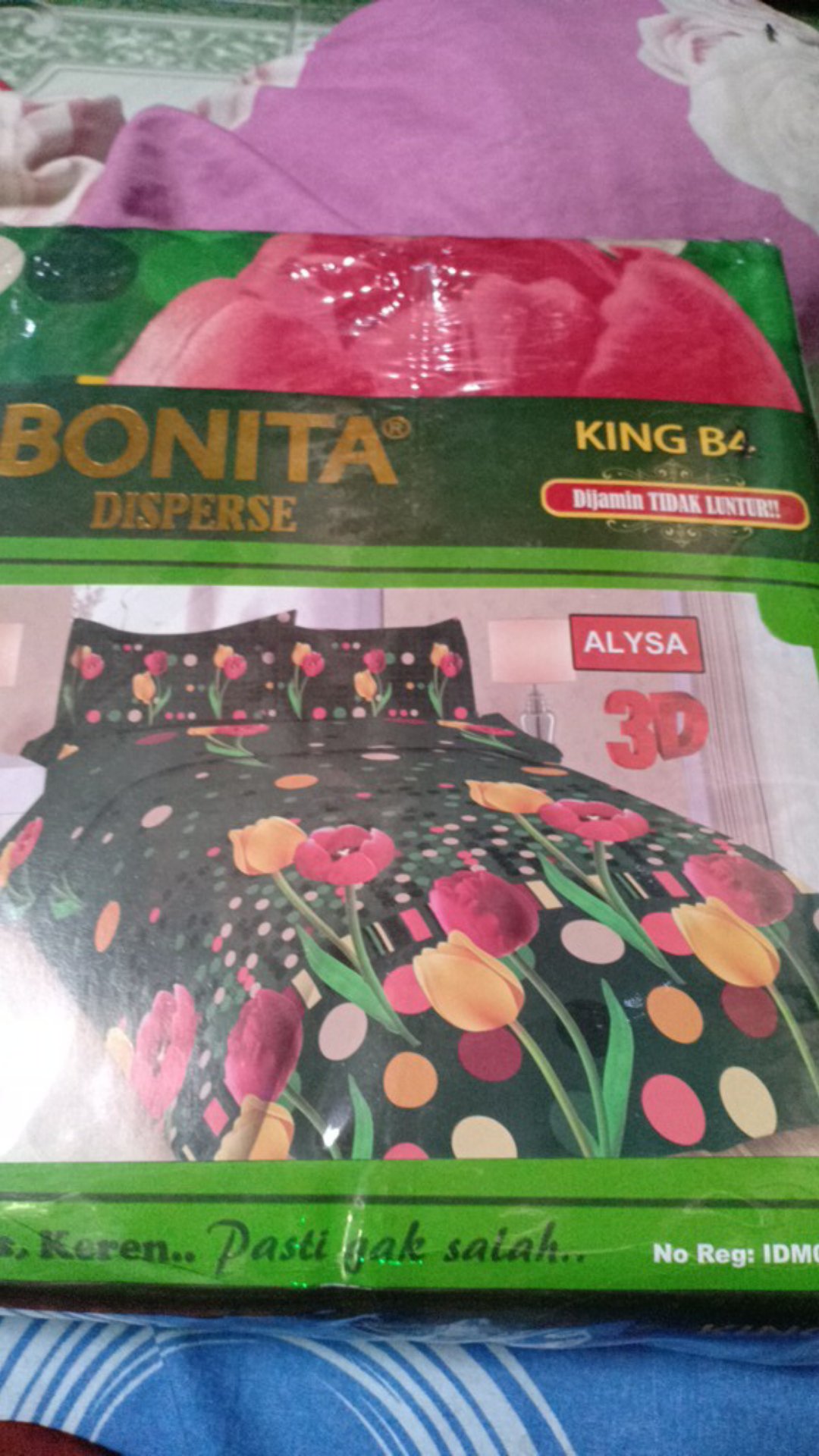 Sprei Bonita  Red Rose ,emilia, Rainbow Novita Elvina Uk 180x200dan 160x200