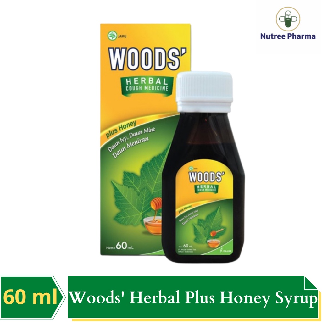 Jual Woods Herbal Plus Honey Syrup Isi 60 Ml Indonesiashopee Indonesia 4452