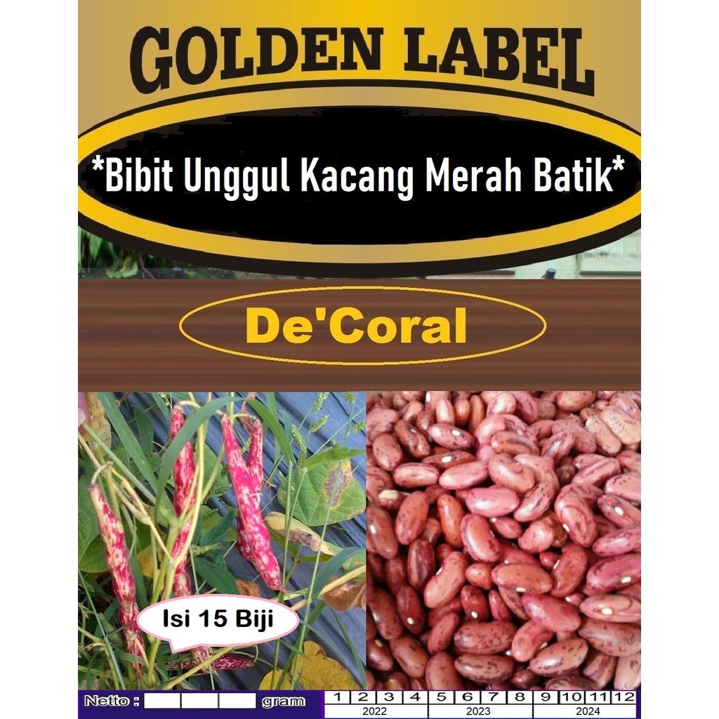 Bibit Unggul Kacang Merah Batik | Benih Kacang Merah Lurik | Kacang Merah Batik