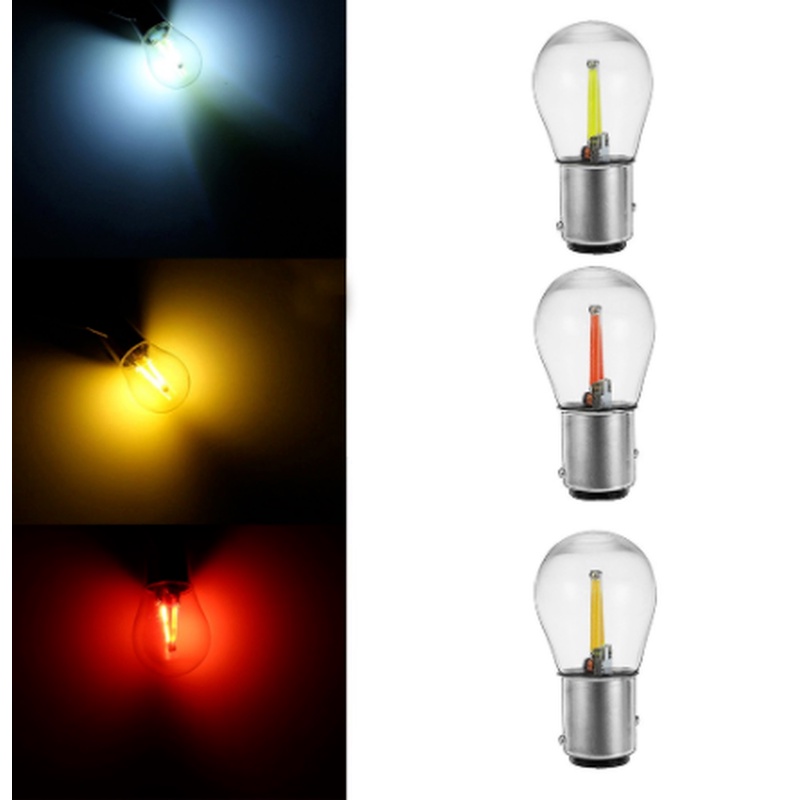 [1pcs 12V Car Light Bulbs LED Lights] [uto Super Bright Brake Tail Lamps Backup COB BA15D 1157 Led Lamp]