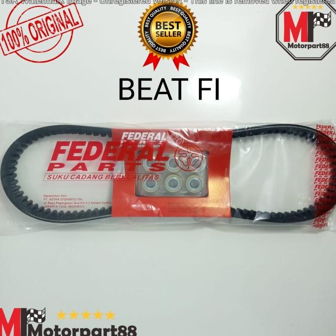 VAN BELT V BELT FAN BELT PAKET BEAT FI SPACY SCOOPY FI KZL ORI FEDERAL